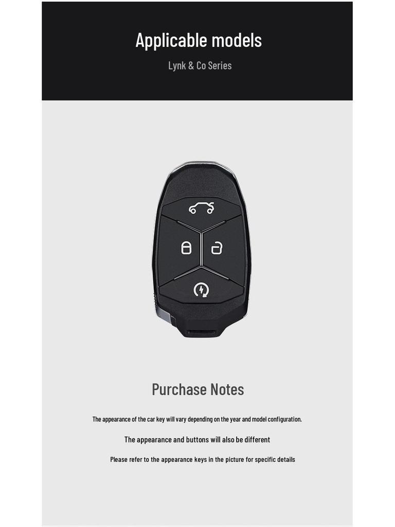 T-Carbon Kohlefaser Schlüsselhülle für Lynk & Co 01/02/03 Modelle