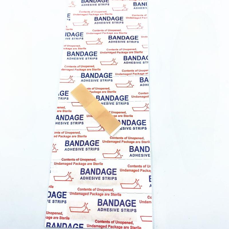 100 Pcs First Aid Waterproof Wound Plaster Medical Anti-Bacteria Band Aid for Home Travel First Aid Kit Emergency Kits