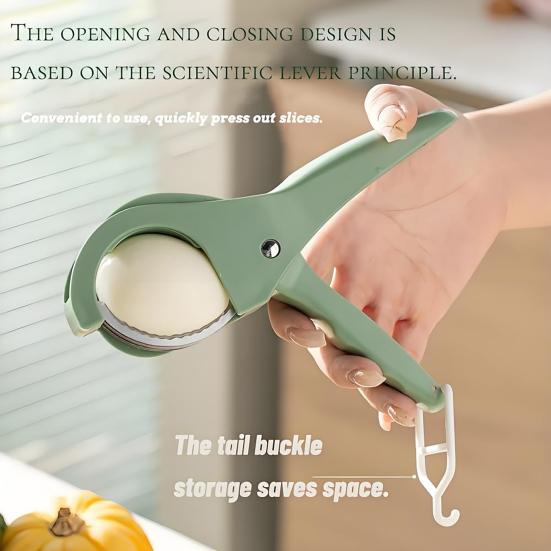 2Pcs Fruit Slicer Ergonomic Handle Multi-Blade Design Kitchen Cutter Fruits Vegetables Slicer