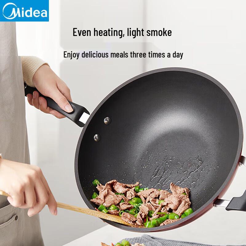 Midea 32cm Non-stick Frying Wok