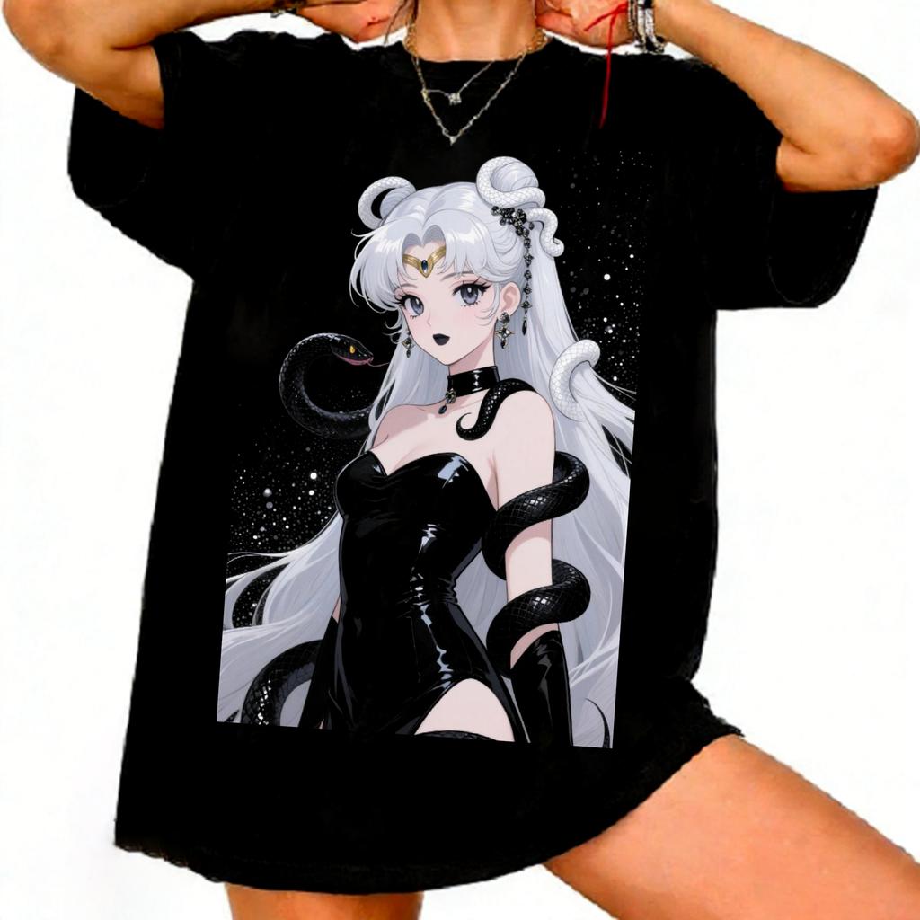 Sailor Moon Retro 90s Anime Graphic T Shirt Summer Cotton Unisex Women Tee Streetwear Casual Trend Short Sleeve Couple Hip Hop Top