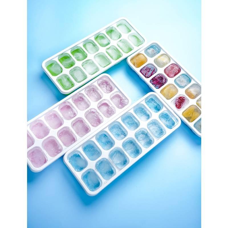 Kitchen Trays Cube Moulds Flexible Base Easy Release Ice Cubes Making Tools