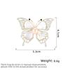 Women's Light Luxury Design Elegant Imitation Pearl Hollow Butterfly Brooch Fashionable Versatile Niche Design Brooch