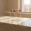 Acrylic Food Display Stand Easy To Clean Clear Dessert Risers for Bakers