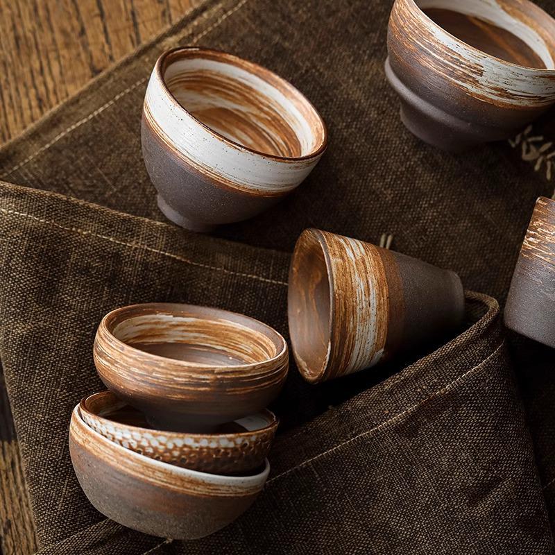 Japanese Ceramic Teacup: Shadow White Tasting Bowl