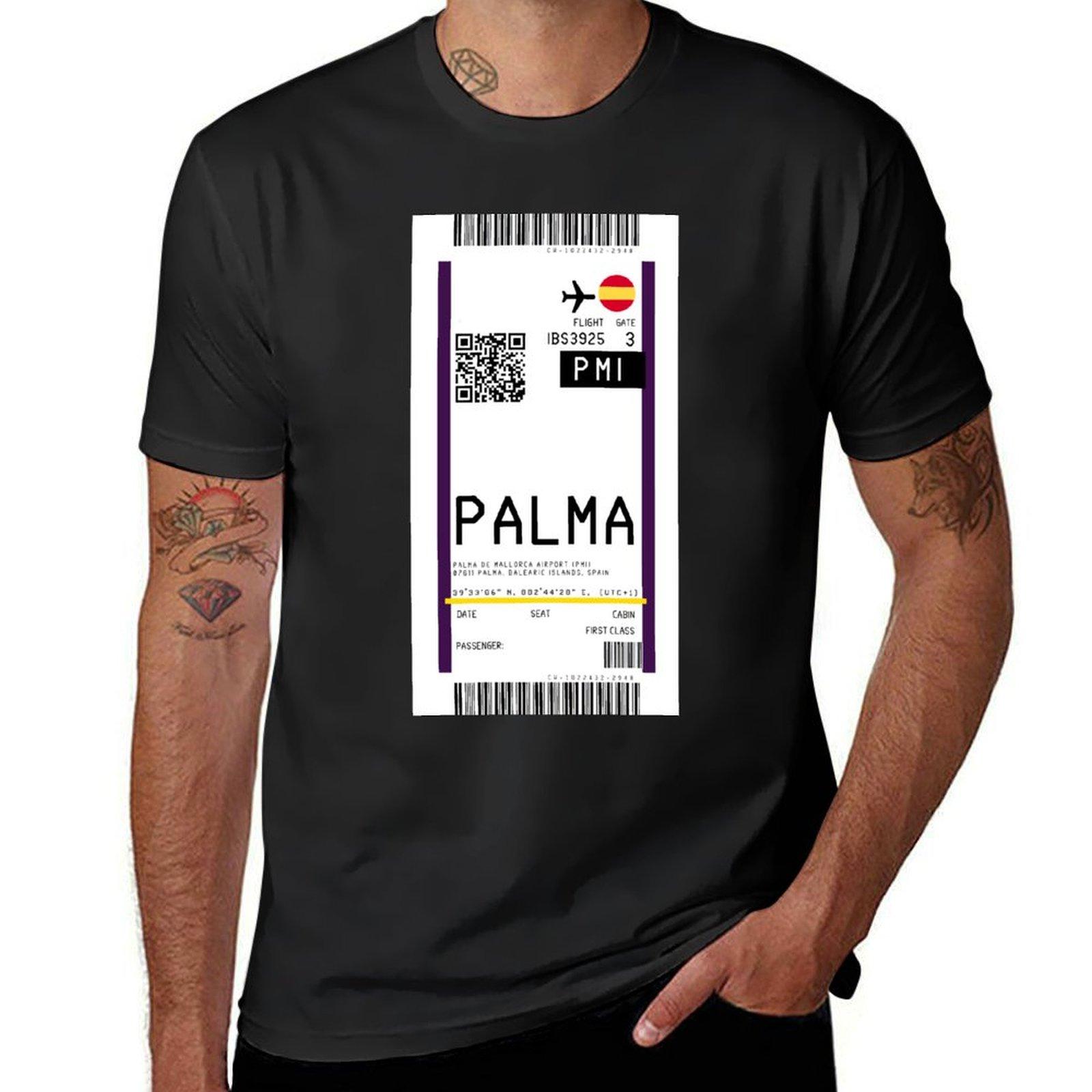 

Palma de Mallorca International Airport (PMI) Boarding Pass rickrolled T-Shirt sublime mens big and tall t shirts L