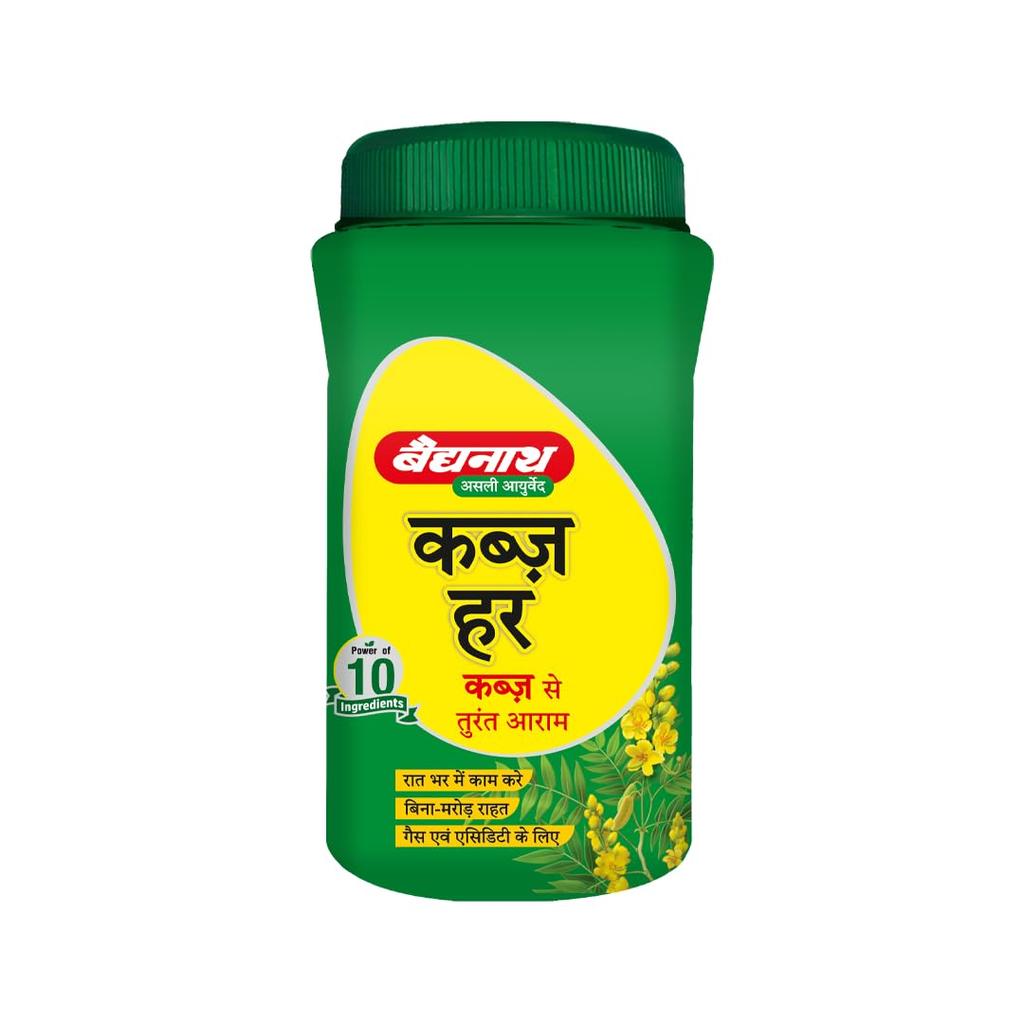 Baidyanath Kabz Har Ayurvedic Powder 100g Pack Of 1 | Natural Digestive Support For Constipation, Gas & Indigestion