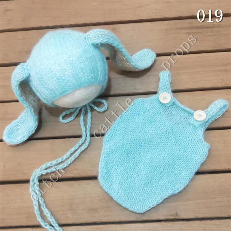 Newborn Photography Props Mohair Shorts Rabbit Big Ear Hat Studio Clothing