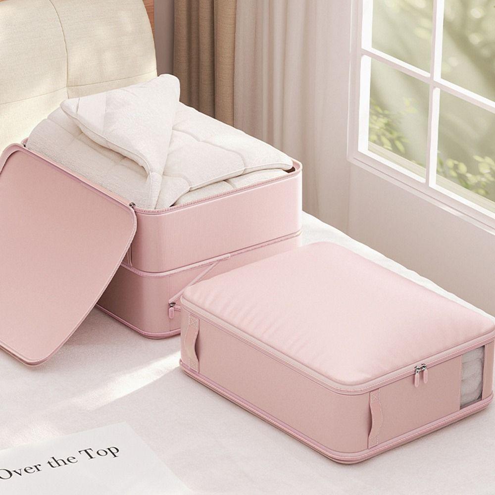 

Ultra Space Saving Cotton Quilt Storage Bag Large Capacity Heavy Duty Moving Bags Bedroom M серый