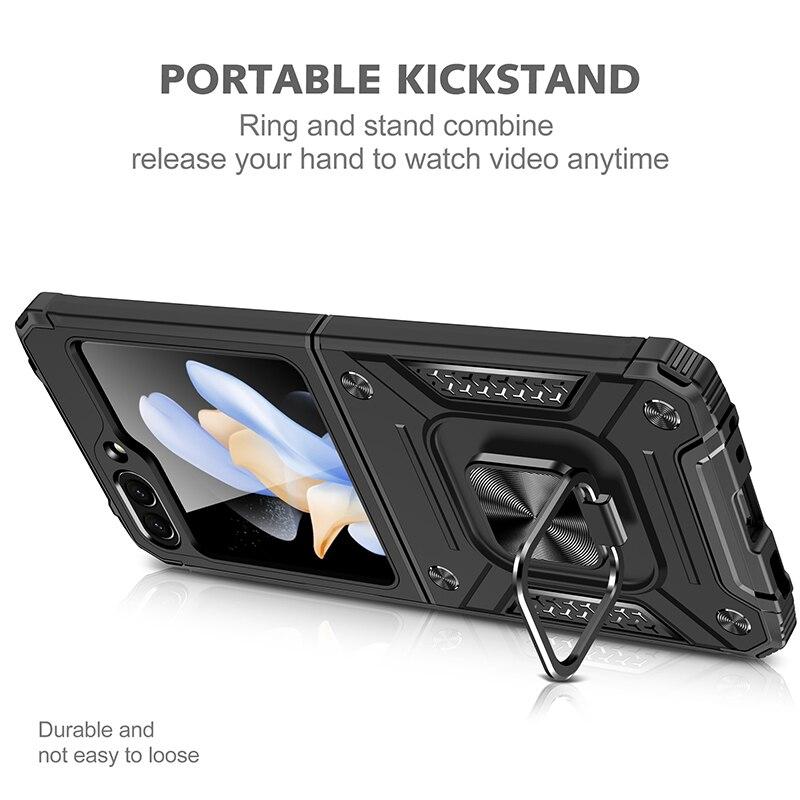 Skládací pouzdro na mobilní telefon pro Samsung Galaxy Z Flip 5 Flip5 Zflip5 5G Hard Protecton Kickstand Covers