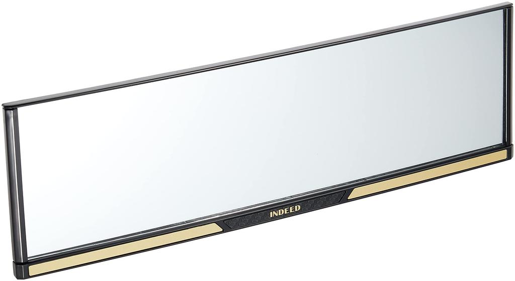 CARMATE Car Rearview Mirror 3000R 270mm Gold DZ391 Carbon-look