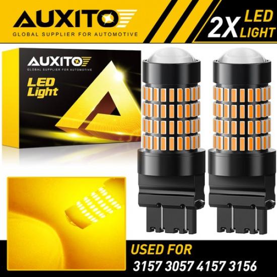 AUXITO Amber 3157 LED 102SMD Front Turn Signal Light Bulbs No Hyper Flash Canbus