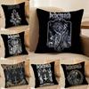 Band B-BehemothSE Pillow Case Anti-dustmite Pillowcase Invisible Zipper Silky Short Plush Sofa Cushion Cover