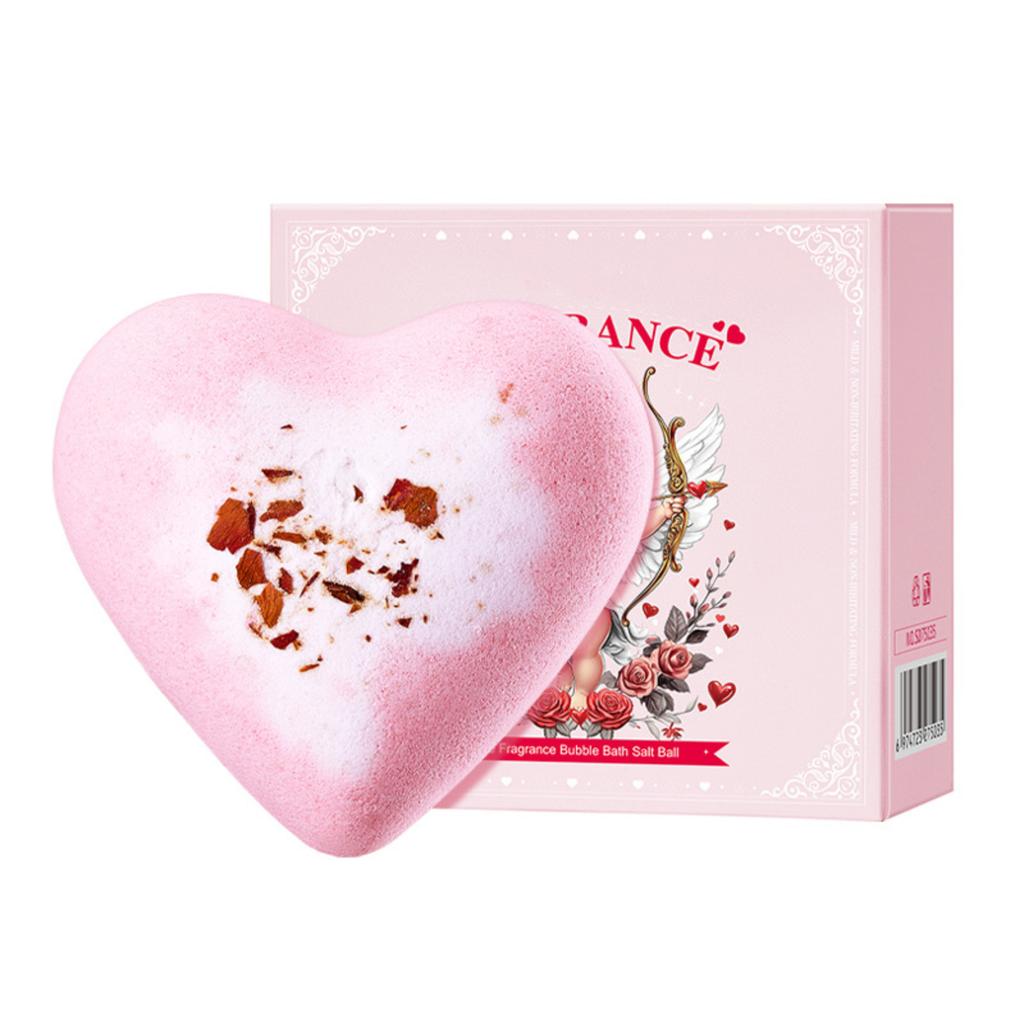 1PCS Heart-Shaped Bath Balls For Bathing And Cleaning