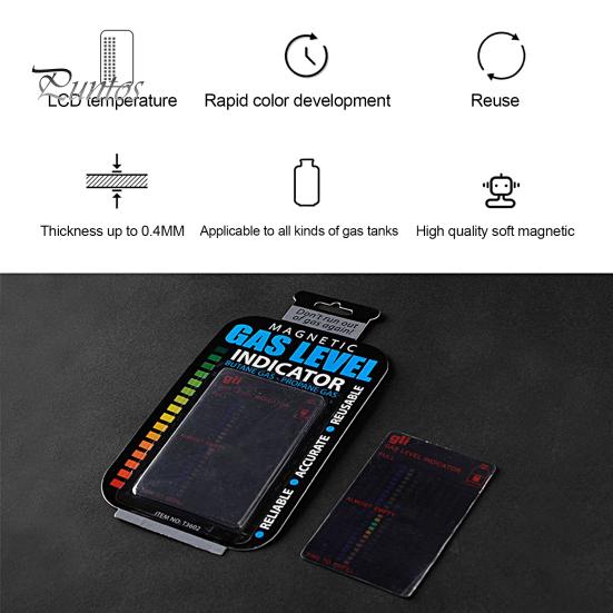 Gas Level Gauge Display Clearly Waterproof Plastic Fuel Gas Tank Magnetic Temperature Gauge Kitchen Supplies