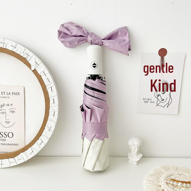 Autoschirm mit Doppelfunktion: Damen High-End Falt-Sonnenschirm mit Schwarzleim-Beschattung, UV-Sonnenschutz, Kompaktes Design