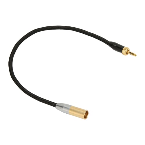 3.5mm to Mini XLR Cable, 3.5mm Stereo to 3-Pin Mini XLR Cord, HiFi Sound Quality Mini XLR Cable for BMPCC Series Camcorders and C70 Camcorders