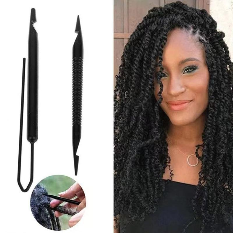 Pack Of 4 Double Hook Braiding Tools With Food Grade Material For Quick Hair Styling And Sectioning