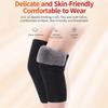 Faux Rabbit Fur Thermal Knee Sleeves Elastic Knit Fleece Knee Pads Knee Warmers  Outdoor Activities
