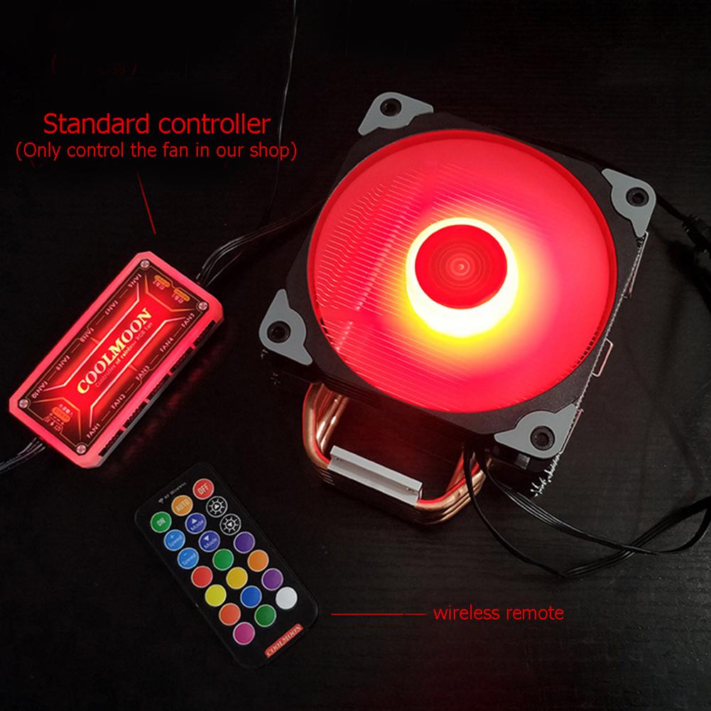 Fan Controller Adapter Cable Small 4Pin/6Pin to 5V ARGB 3Pin for Coolmoon 5V Three-pin to 4pin/6Pin Controller Adapter Cable