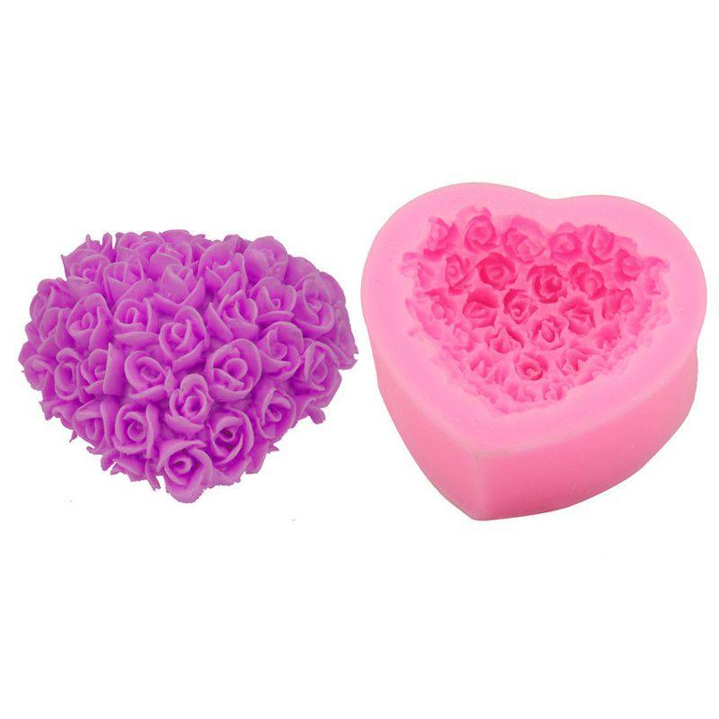 3d Rose Flower Baking Maker Tool Silicone Fondant Cake Chocolate Sugarcraft Mold