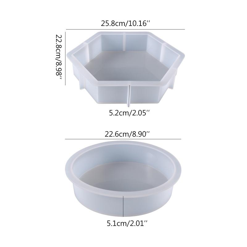 Resin Molds Picture Frames Resin Molds Book Stand Hexagon / Cylinder Circle Large Size Silicone Resin Molds