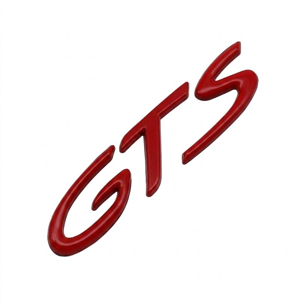 For Porsche Volkswagen BMW Ford Subaru Mazda Honda Toyota Dodge GTS Metal Emblem Badge Sticker Rear Trunk Body Decal Tail Logo E3