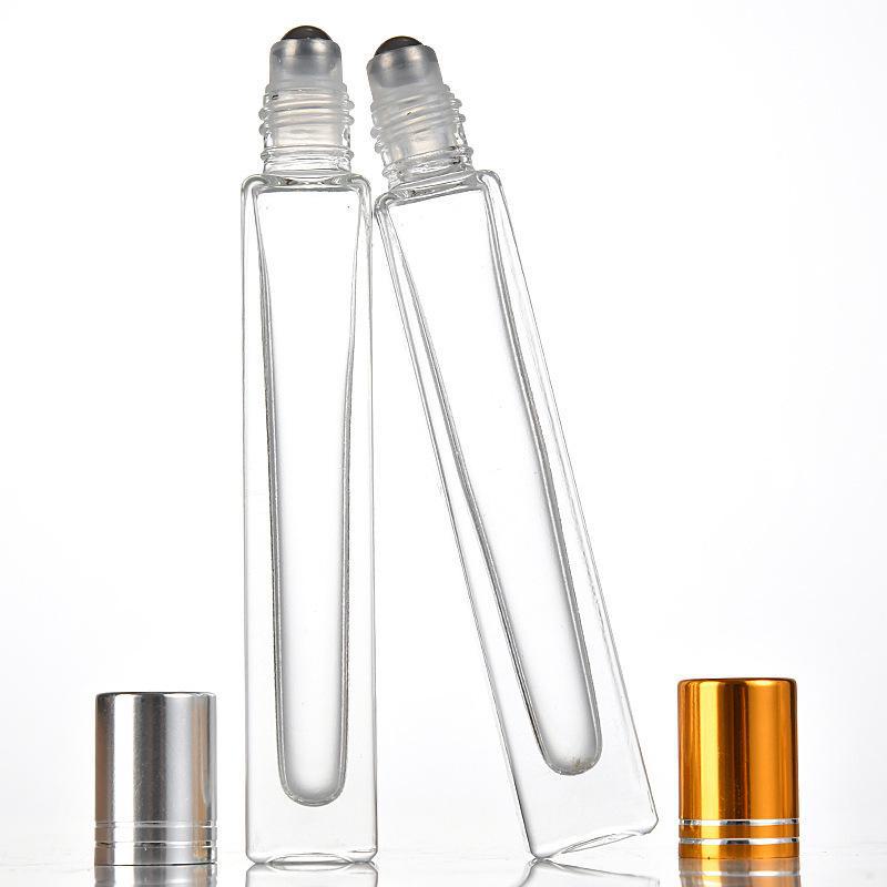 10ml Transparent Glass Roller Bottle for Perfume or Essential Oils