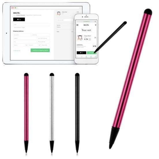 Stylus Pen Capacitive Dual Function Metal Pole Multipurpose Touch Screen Pen for iPhone