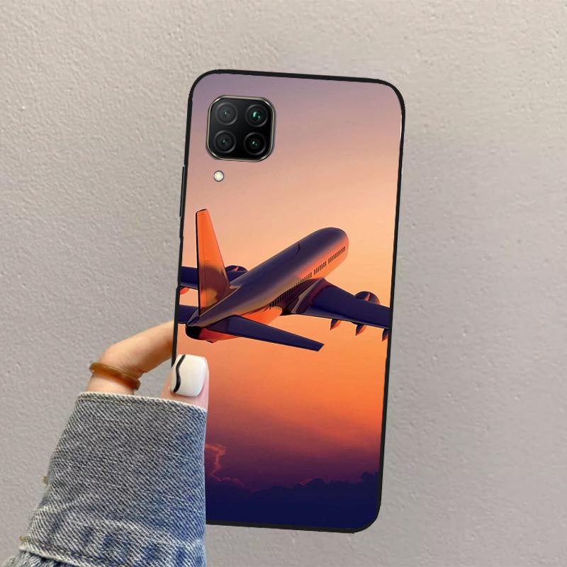 Airplane Plane Aircraft For Huawei Nova Y73 Y72 Y61 Y91 Y70 Y60 Y90 12s 12i 11i 8i 9 10 SE P30 P40 Lite P60 Pro Case
