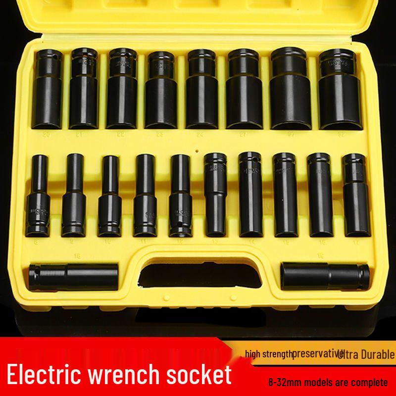 Dafei Complete Car Tool Set: Lithium Electric Wrench with Sockets