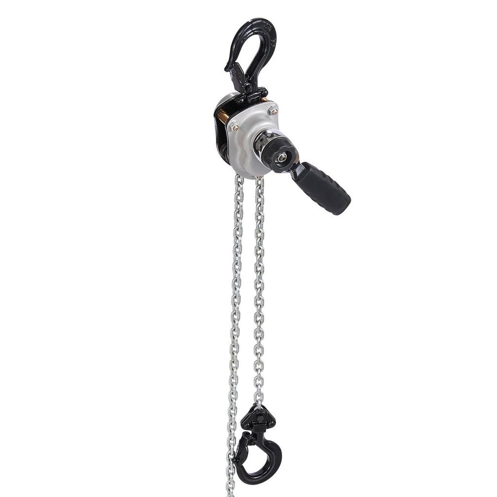 Manual Lever Chain Hoist, 1/4T 250KG Capacity Heavy Duty Come Along, 3M Lift G80 Alloy Steel Chain With Dual Pawl Mechanical Brake, 360° Rotating