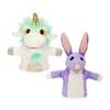 Bluey Unicorse and Bob Bilby Plush Puppets, 2-Pack, 8-9 Inch Soft Animal Puppets for Small Hands, Huggable Puppets, Ages 3+