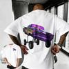 202526 Summer Disney Cars Lightning McQueen Cartoon Pattern 100 Cotton Printed Tshirt Comfortable Breathable Mens Clothing