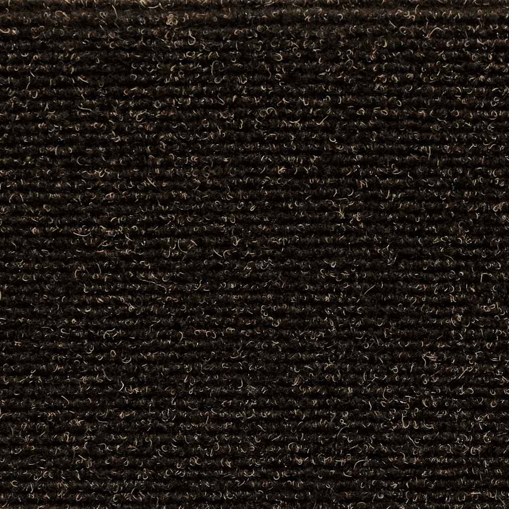 Self Adhesive Stair Treads 30 Pcs 56 X 17 X 3 Cm Dark Brown Semi Round
