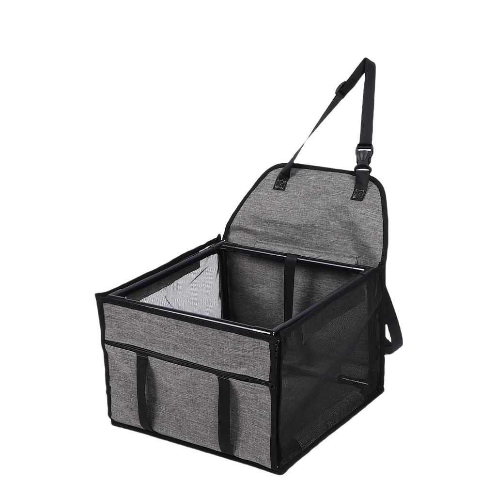 Dog Car Seat Waterproofing Folding Pet Car Seat Carrier Crate with Breathable Mesh for Travel Road Trip