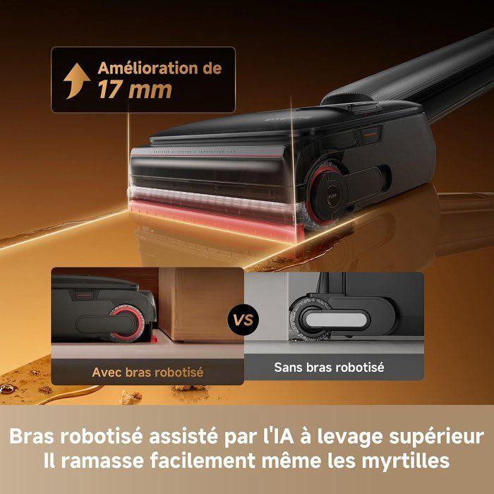 Aspirateur Laveur sans fil - DREAME T16 Pro Heat - 30 000 Pa - Nettoyage eau chaude 90°C