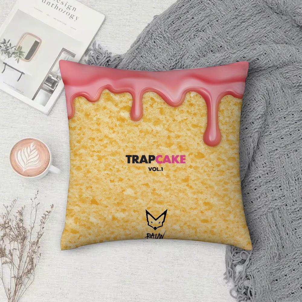 Rauw Alejandro Playa Saturno Singer Pillow Case Square DoubleSided Printing Sofa Cushion Cover Pillowcase Bedroom Bedside