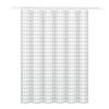1Pc Minimalist White Grid Shower Curtain Waterproof Peva Bathroom Decor