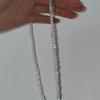 EYE White Clear Crystal Bead Choker Necklace