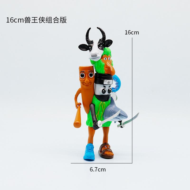 Tung Tung Sahur Action Figure Toy Tralalero TralalaLiriLi LarllaBoneca Ambalam Figure Toys Figurines Desktop Ornament