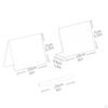 20 Acrylic Chalkboard Signs for Tabletop Use L Shaped Place Cards Events