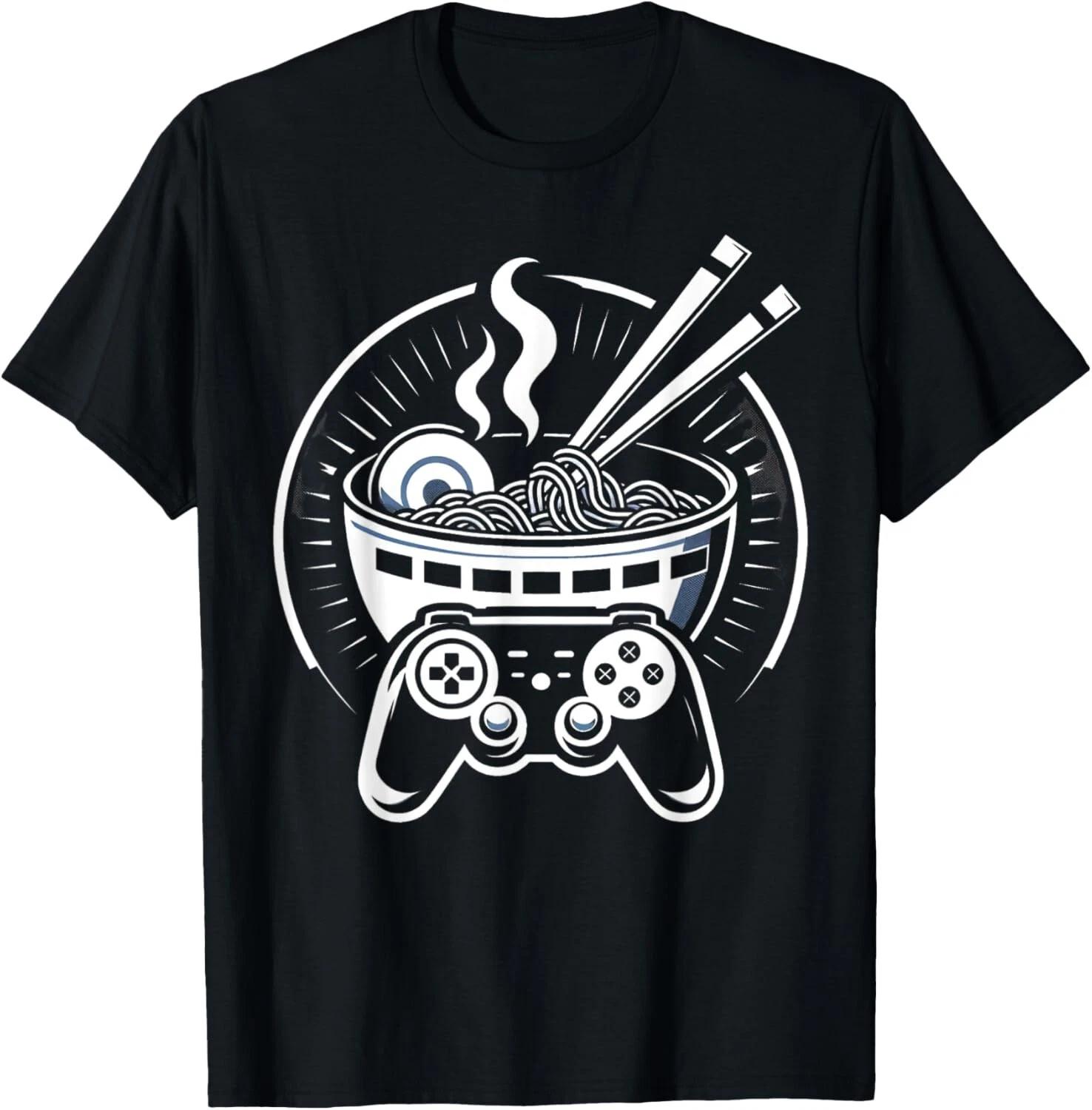 Ramen and Gaming Love - Video Gamer Funny Gamer Ramen Lover Gift Unisex T-Shirt L