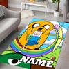 Custom Personalization Adventure Time Area Rug - Perfect For Kitchen, Bathroom,Laundry Room Decor Large Size Available,Gift All Seasons