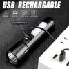 Rechargeable Strong Lighting Flashlight with 4 Lighting Modes Pocket Torch Floodlight  Fishing