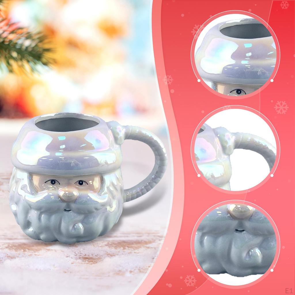 Ceramic Christmas Coffee Mug Drinking Cup Cute Novelty Gift for Cold Drink Juice Water