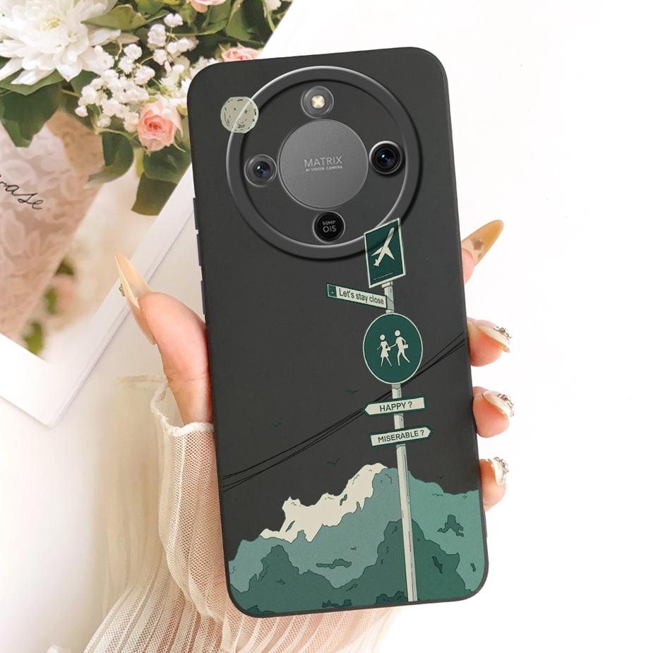 For Honor X9d Case MTN-NX1 Cute Dinosuar Cartoon Cover Soft TPU Phone Cases For Honor Magic 8 Lite X 70 HonorX70 HonorX9d Fundas