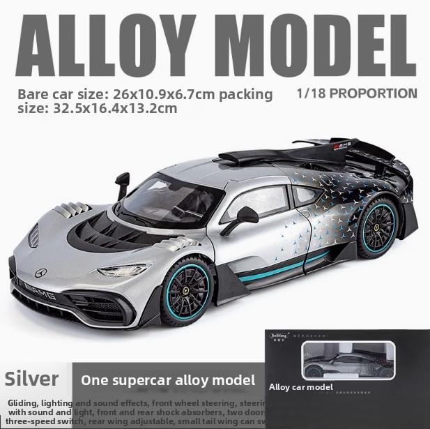 1:18 velkých modelů sportovních vozů Mercedes-Benz amg one, ozdoby a simulace, hračky z lehkých slitin, dárky k narozeninám pro chlapce.