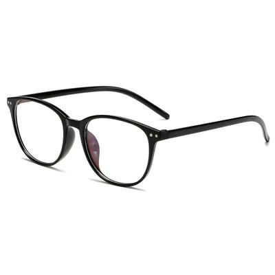 Reis Nagel Blaulichtfilter Flache Brille für Männer und Frauen, Runde Fassung Blaulichtfilter Handy Computer Brille