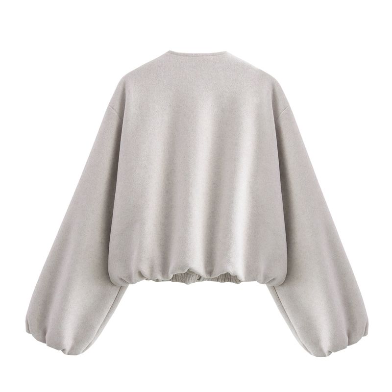 Jnleaog Autumn New Women's Clothing Fashion Style French Style Fashionable All-Match Soft Pilot Jacket Outwear